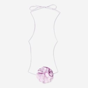 Purple flower necklace - Image 3