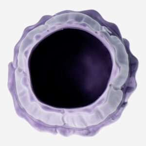 Purple flower vase - 15 cm - Image 3
