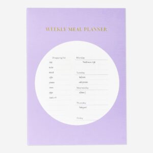 Purple Meal Planner A5 - English - Image 1