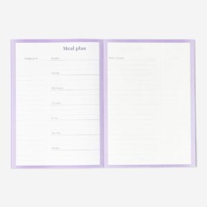 Purple Meal Planner A5 - English - Image 2