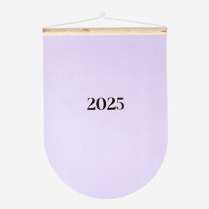 Purple Monthly Wall Calendar - English - Image 1