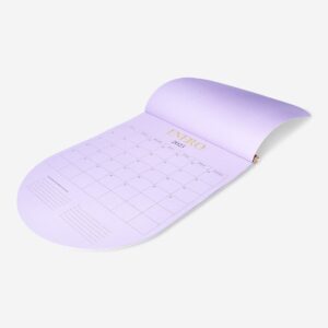 Purple Monthly Wall Calendar - Spanish - Image 3