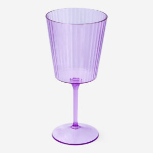 Purple plastic wine glass - 370 ml
