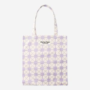 Purple tote bag