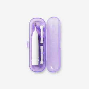 Purple travel case for electric tooth brushes