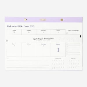 Purple Weekly Planner - Spanish - Image 1