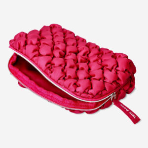 Quilted pink cosmetics bag - Image 3
