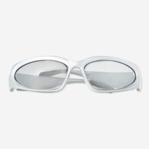 Racer sunglasses in silver - Image 3