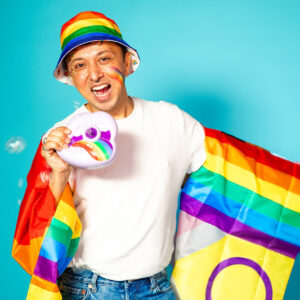 Rainbow bucket hat. For adults - Image 3