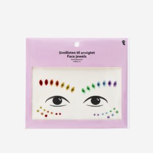 Rainbow face jewels