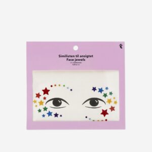 Rainbow star face jewels