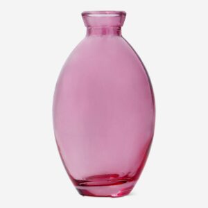 Red glass vase - Image 2