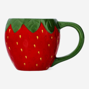 Red strawberry mug - 400 ml - Image 2