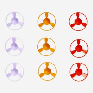 Refill discs for a disc-flying bracelet - 9 pcs - Image 2