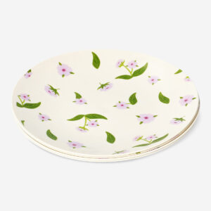 Reusable plates with cherry blossoms - 4 pcs - Image 3