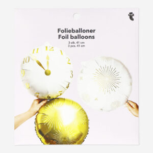 Round foil balloons - 3 pcs - Image 1