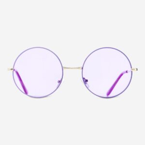 Round purple sunglasses - Image 3