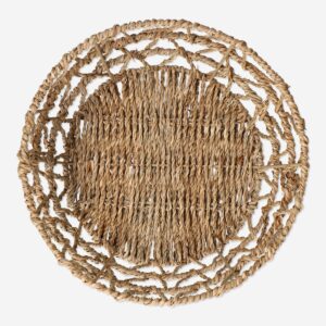Round seagrass basket - 25 cm - Image 3