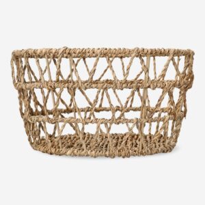 Round seagrass basket - 25 cm - Image 2