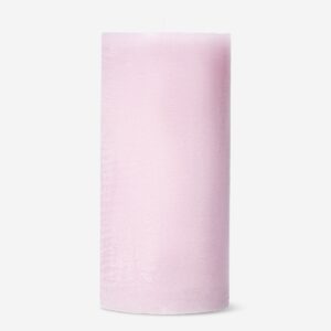 Rustic pink pillar candle - 12 cm - Image 2