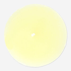Rustic yellow pillar candle - 12 cm - Image 3