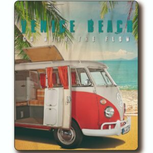 Fleece blanket Volkswagen - Venice Beach