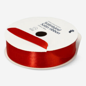 Red satin ribbon - 10 m - Image 1