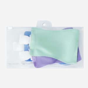 Set of travel pouches for liquids - 3 pcs