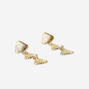 Shells on a row earrings - Image 3