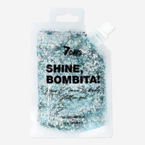 Shine bombita hair, face & body glitter gel by 7DAYS - 905 Brilliant blue - Image 1