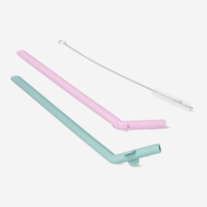 Silicone straws - 4 pcs - Image 2