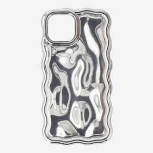 Silver phone cover - Fits IPhone 12