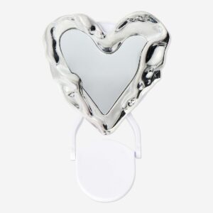 Silver heart pop out grip for phone - Image 3