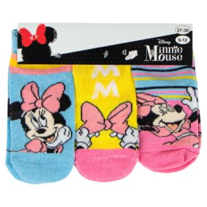 Minnie Mouse 3 pack Sneaker socks - Yellow/Purple - Image 3