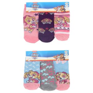 Paw Patrol 3 pack Sneaker socks - Pink Colours - Image 2