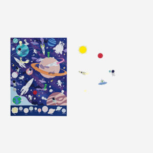 Space poster with stickers. 47 x 65 cm - Image 3