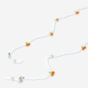 Cherry spectacle strap with glass beads - Image 3