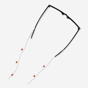 Cherry spectacle strap with glass beads - Image 2