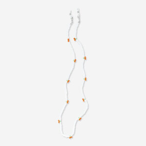 Cherry spectacle strap with glass beads