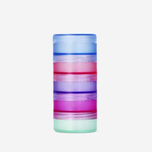 Stackable travel jars with labels - 5 pcs - Image 2