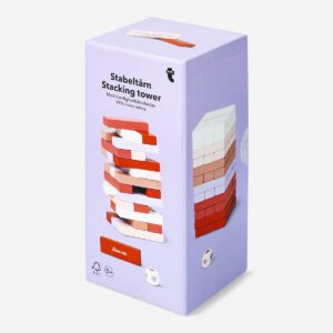 Stacking tower game with Valentine's messages - Image 1