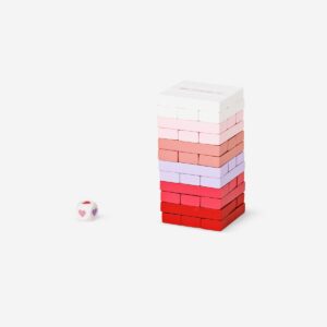 Stacking tower game with Valentine's messages - Image 2
