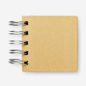 Sticky Memos Set with Beige Spiral Binding - Image 1