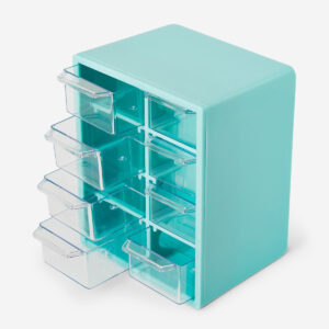Green Storage Box with 8 Drawers - Image 2