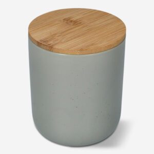 Grey stoneware storage jar - 13 cm