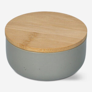 Grey stoneware storage jar - 5 cm
