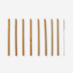 Bamboo straws - 8 pcs