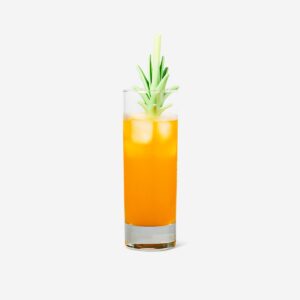 Straws with tropical decoration - 4 pcs - Image 1