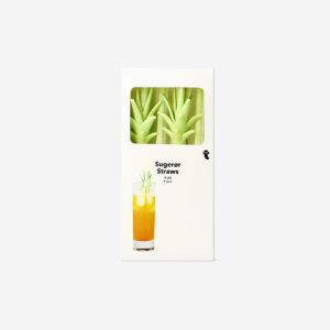 Straws with tropical decoration - 4 pcs - Image 2