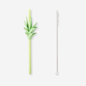 Straws with tropical decoration - 4 pcs - Image 3